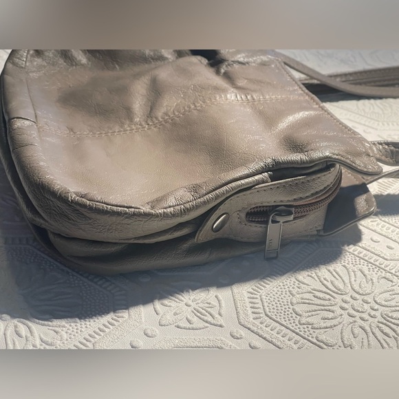 Vintage Durabuilt Vancouver Canada Grey Leather Hand Bag - Picture 5 of 16